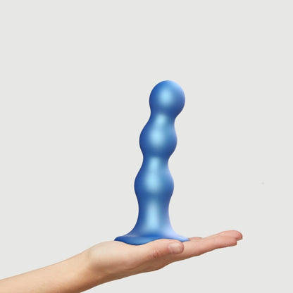 StrapOnMe Dildo Plug Balls Metallic Blue L (MSRP CAD$79.49)