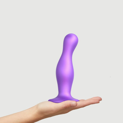 StrapOnMe Dildo Plug Curvy Metallic Purple L (MSRP CAD$79.49)