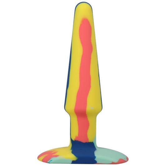 Doc Johnson A-Play - Groovy - Silicone Anal Plug - 5 inch - Sunrise