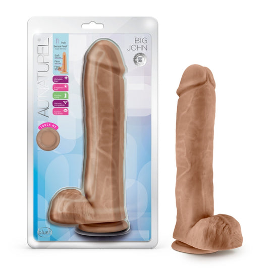 Blush - Au Naturel - Big John - 11" Dildo - Mocha