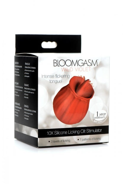Bloomgasm Wild Violet 10X Licking Stimulator - Red