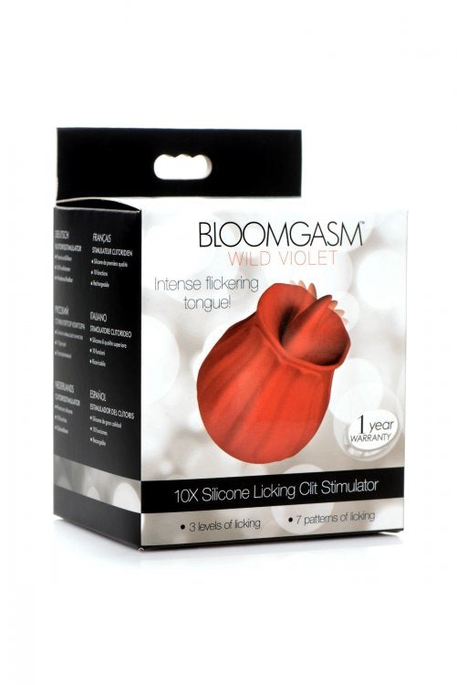 Bloomgasm Wild Violet 10X Licking Stimulator - Red