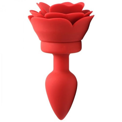 Booty Sparks 28X Silicone Vibrating Rose Anal Plug w/ Remote - Small