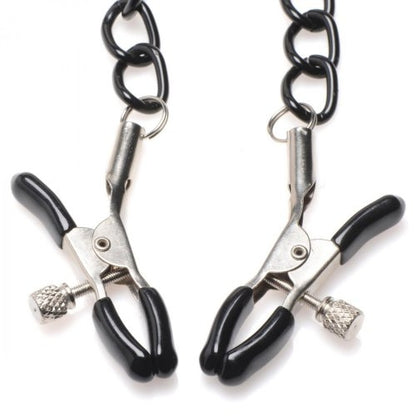 Master Series Collared Temptress Collar with Nipple Clamps