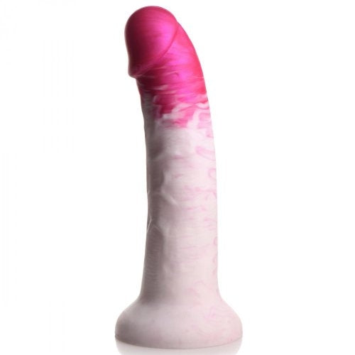 Strap U Real Swirl Realistic Silicone Dildo - Pink