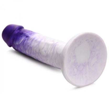 Strap U Real Swirl Realistic Silicone Dildo - Purple