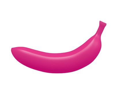 LoveToLove Oh Oui Banana Dildo In Banana Bag - Danger Pink (MSRP CAD$74.99)