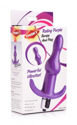 Frisky - Rolling Purple Bumpy Anal Plug