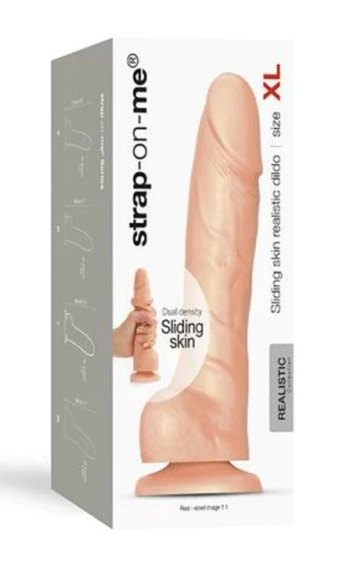 StrapOnMe Sliding Skin Realistic Dildo Flesh XL (MSRP CAD$134.99)