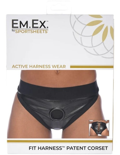 Sportsheets - Em.Ex. Fit Harness Patent Corset M