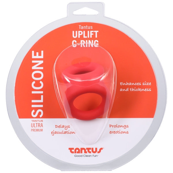 Tantus - Uplift - Silicone C-Ring Crimson