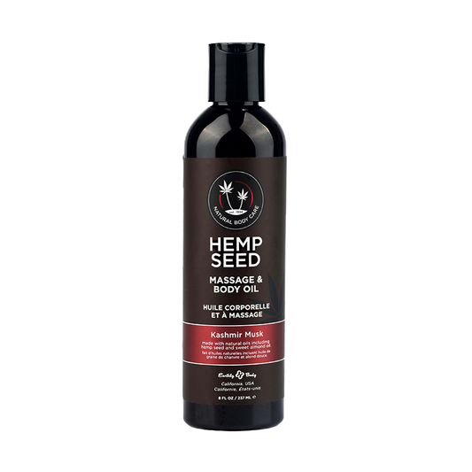 Hemp Seed Massage & Body Oil 8oz. Kashmir Musk