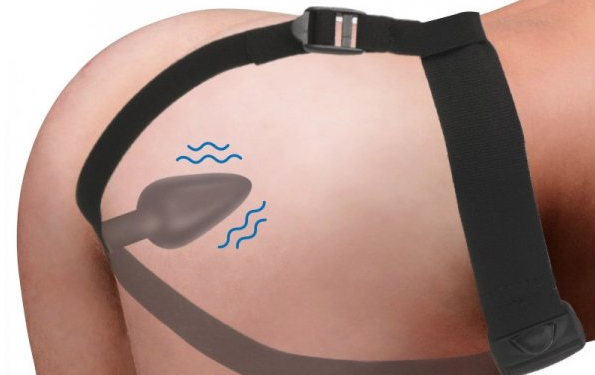 Master Series 28X Silicone Anal Plug w/ Harness & Remote