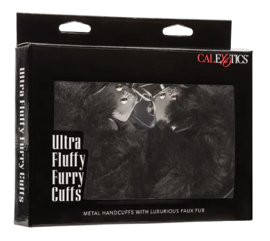 Ultra Fluffy Furry Cuffs - Black