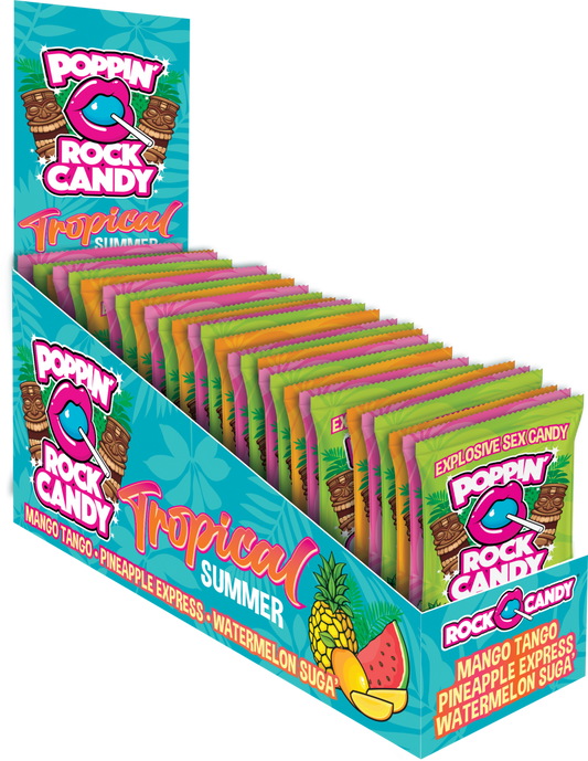 RockCandy - Popping Rock Candy Display - Tropical (36 Pack)