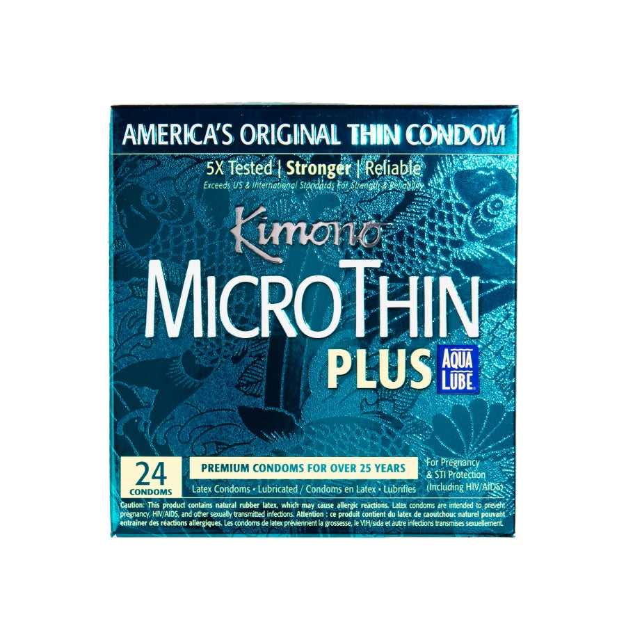 Kimono Micro Thin Plus Aqua Lube 24pk