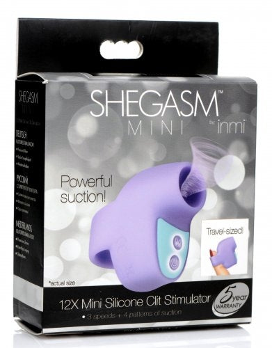 Shegasm - Mini 12X Mini Silicone Clit Stimulator - Purple