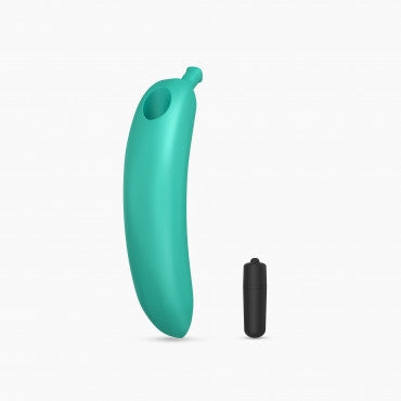 LoveToLove Oh Oui Banana Dildo In Banana Bag - Blue Lagoon (MSRP CAD$74.99)