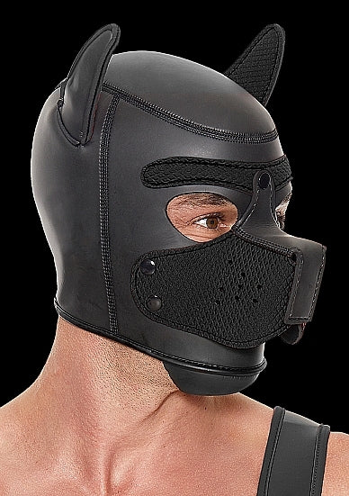 Shots - Ouch! - Neoprene Puppy Hood - Black