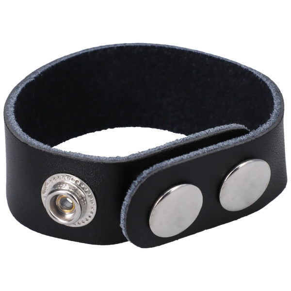 Rock Solid - The Leather 3 Snap Black