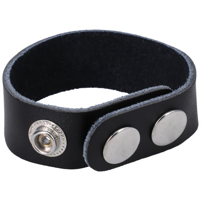 Rock Solid - The Leather 3 Snap Black