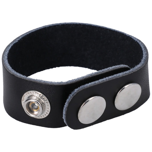 Rock Solid - The Leather 3 Snap Black