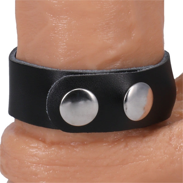 Rock Solid - The Leather 3 Snap Black