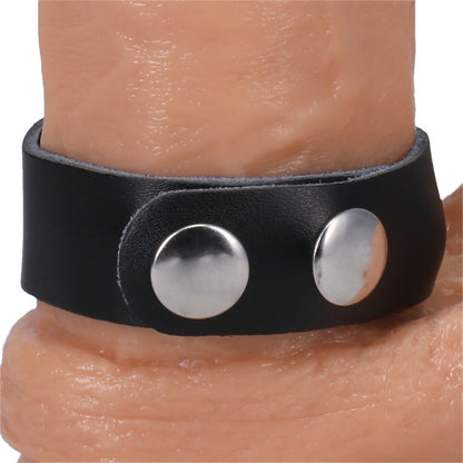 Rock Solid - The Leather 3 Snap Black