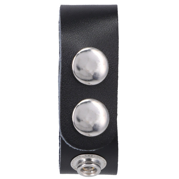Rock Solid - The Leather 3 Snap Black