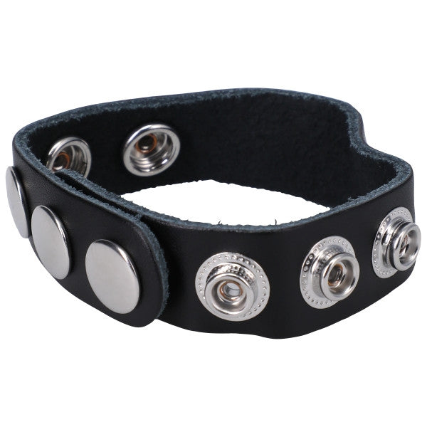 Rock Solid - The Leather 5 Snap Black
