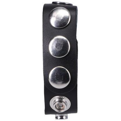 Rock Solid - The Leather 5 Snap Black