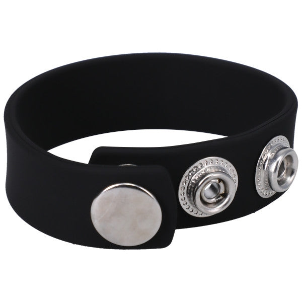 Rock Solid - The Silicone 3 Snap Black