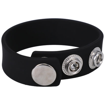 Rock Solid - The Silicone 3 Snap Black