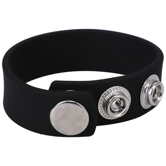 Rock Solid - The Silicone 3 Snap Black