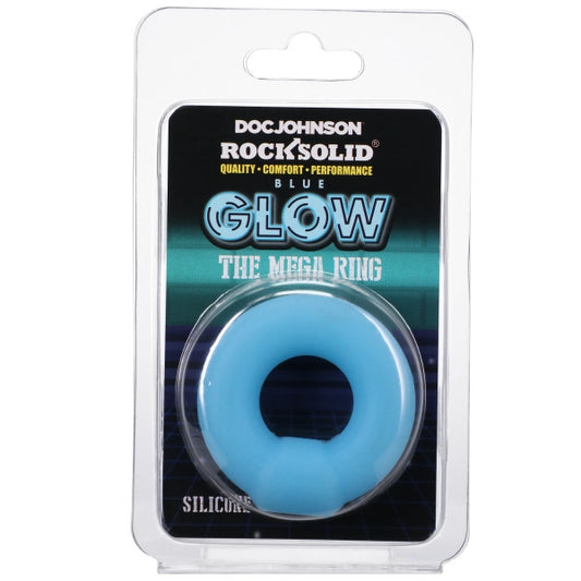 Rock Solid - The Mega Ring Blue Glow