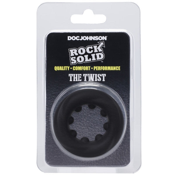 Rock Solid - The Twist - Silicone C-Ring Black