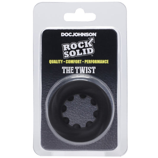 Rock Solid - The Twist - Silicone C-Ring Black