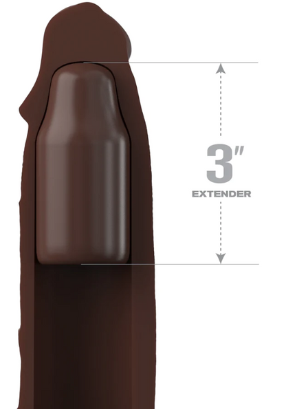 Fantasy X-tensions Elite 9" Sleeve with 3" Plug - Brown