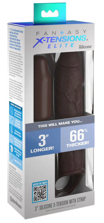 Fantasy X-tensions Elite 7" Extension with Strap - Brown
