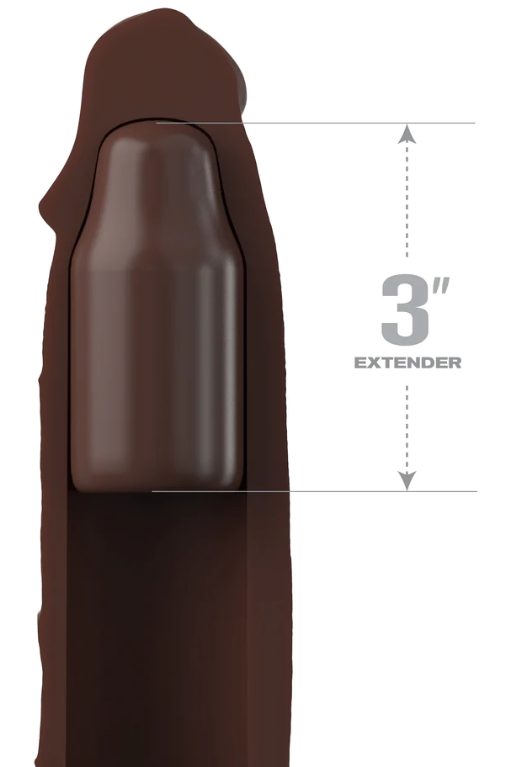 Fantasy X-tensions Elite 7" Extension with Strap - Brown