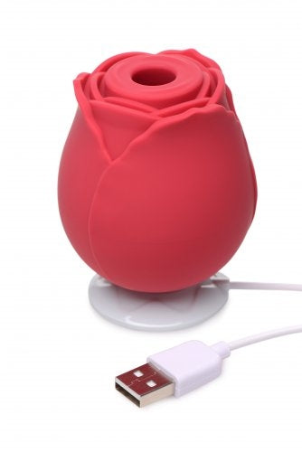 Bloomgasm 10X Wild Rose Red Silicone Suction Clit Stimulator