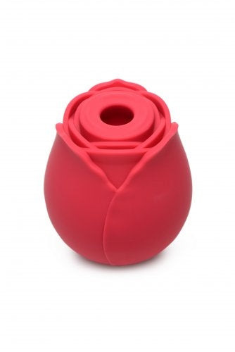 Bloomgasm 10X Wild Rose Red Silicone Suction Clit Stimulator