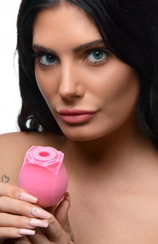 Bloomgasm 10X Wild Rose Pink Silicone Suction Clit Stimulator