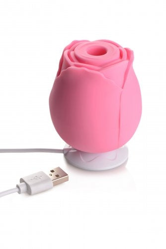 Bloomgasm 10X Wild Rose Pink Silicone Suction Clit Stimulator