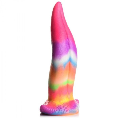 Creature Cocks - Unicorn Kiss Tongue Glow In The Dark Silicone Dildo
