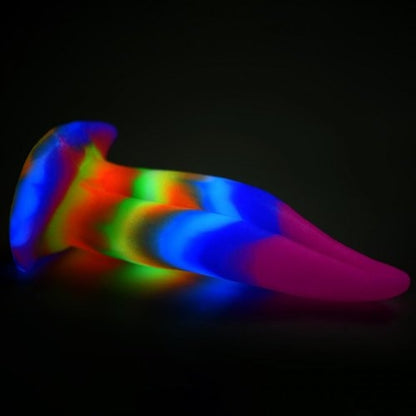 Creature Cocks - Unicorn Kiss Tongue Glow In The Dark Silicone Dildo
