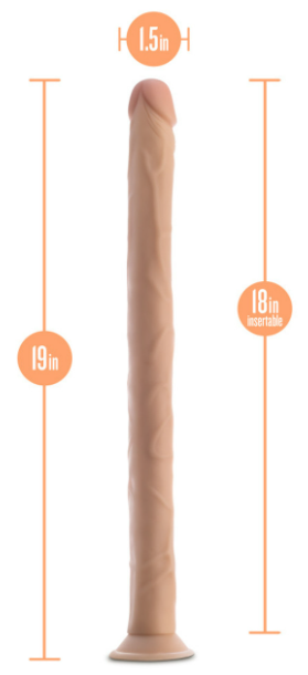 Blush - Dr. Skin - 19 Inch Dildo - Beige