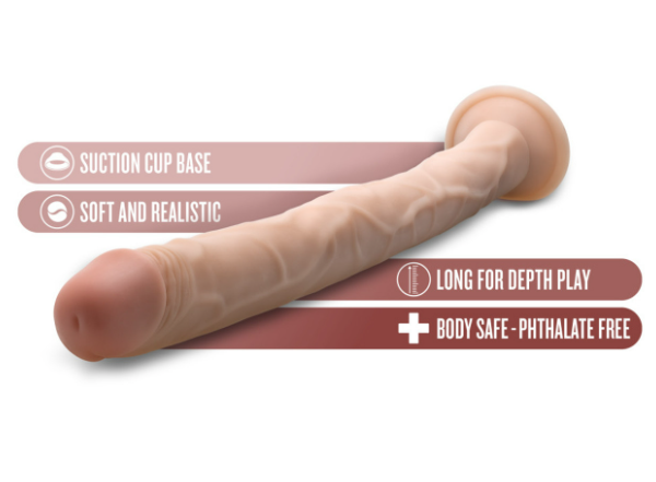 Blush - Dr. Skin - 19 Inch Dildo - Beige