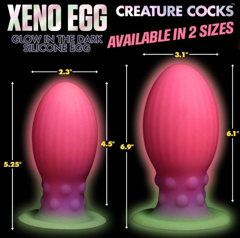 Creature Cocks - Xeno Egg Glow in the Dark Silicone Egg