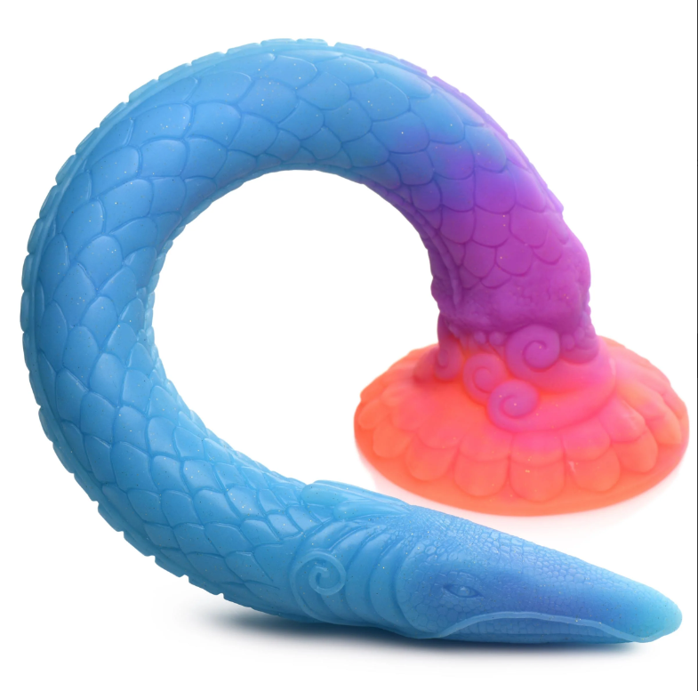 Creature Cocks - Glow-in-the-Dark Silicone Dragon Dildo